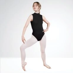 Harmony By 1st Position Polo Neck Low Back Leotard -Cheap Fit Dance Wear Store hfp005 04