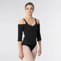 Intermezzo V Neck Knit Sweater (Acrylic)