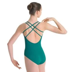 Bloch Alexis Ladies Double Strap Seamed Leotard -Cheap Fit Dance Wear Store jade green bll1567jd b1 ids11 4