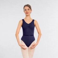 1st Position Anne Grades III/V Leotard -Cheap Fit Dance Wear Store navy blue q03 navy 3