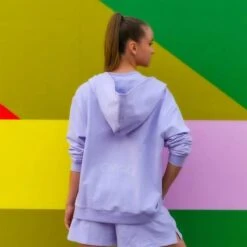 ONYRO Summer Organic Zip Hoodie -Cheap Fit Dance Wear Store on013 lilac 1