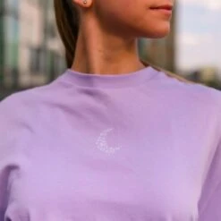 ONYRO Oversized Organic T-Shirt 5 ONYRO Oversized Organic T-Shirt -Cheap Fit Dance Wear Store on05 lilac 3
