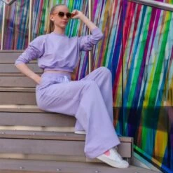 ONYRO Wide Organic Summer Wide Leg Joggers