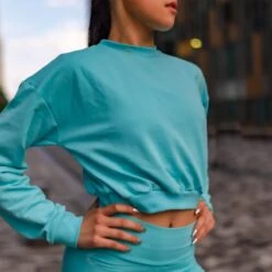 ONYRO Summer Organic Crop Top Sweater -Cheap Fit Dance Wear Store on08 2