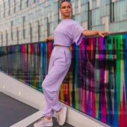 ONYRO Summer Pastel Oversized Joggers 19 ONYRO Summer Pastel Oversized Joggers -Cheap Fit Dance Wear Store on09 lilac 1