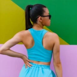 ONYRO Pastel Longline Scoop Neck Sports Bra 15 ONYRO Pastel Longline Scoop Neck Sports Bra -Cheap Fit Dance Wear Store on10 mint 1