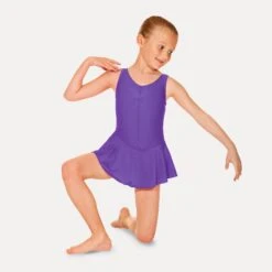 Roch Valley Sleeveless Skirted Leotard -Cheap Fit Dance Wear Store purple rvistdj purple 1