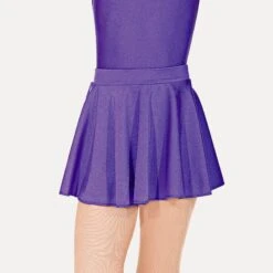 Roch Valley Nylon Lycra Circular Short Skirt -Cheap Fit Dance Wear Store purple rvlcss purple 1