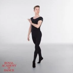 RAD Approved Scoop Neck Cap Sleeved Thong Back Leotard -Cheap Fit Dance Wear Store rad201 rad202 black 21 1