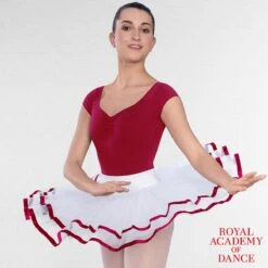 RAD Approved Traditional White Tutu With Ribbon -Cheap Fit Dance Wear Store rad207 rad204 burg 21