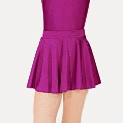 Roch Valley Nylon Lycra Circular Short Skirt -Cheap Fit Dance Wear Store rvlcss raspberry 2