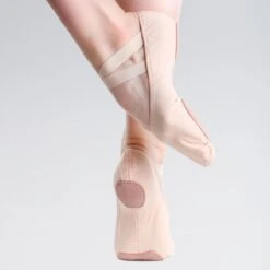 So Danca Canvas Stretch Split Sole Ballet Shoe -Cheap Fit Dance Wear Store sd16 pink 1