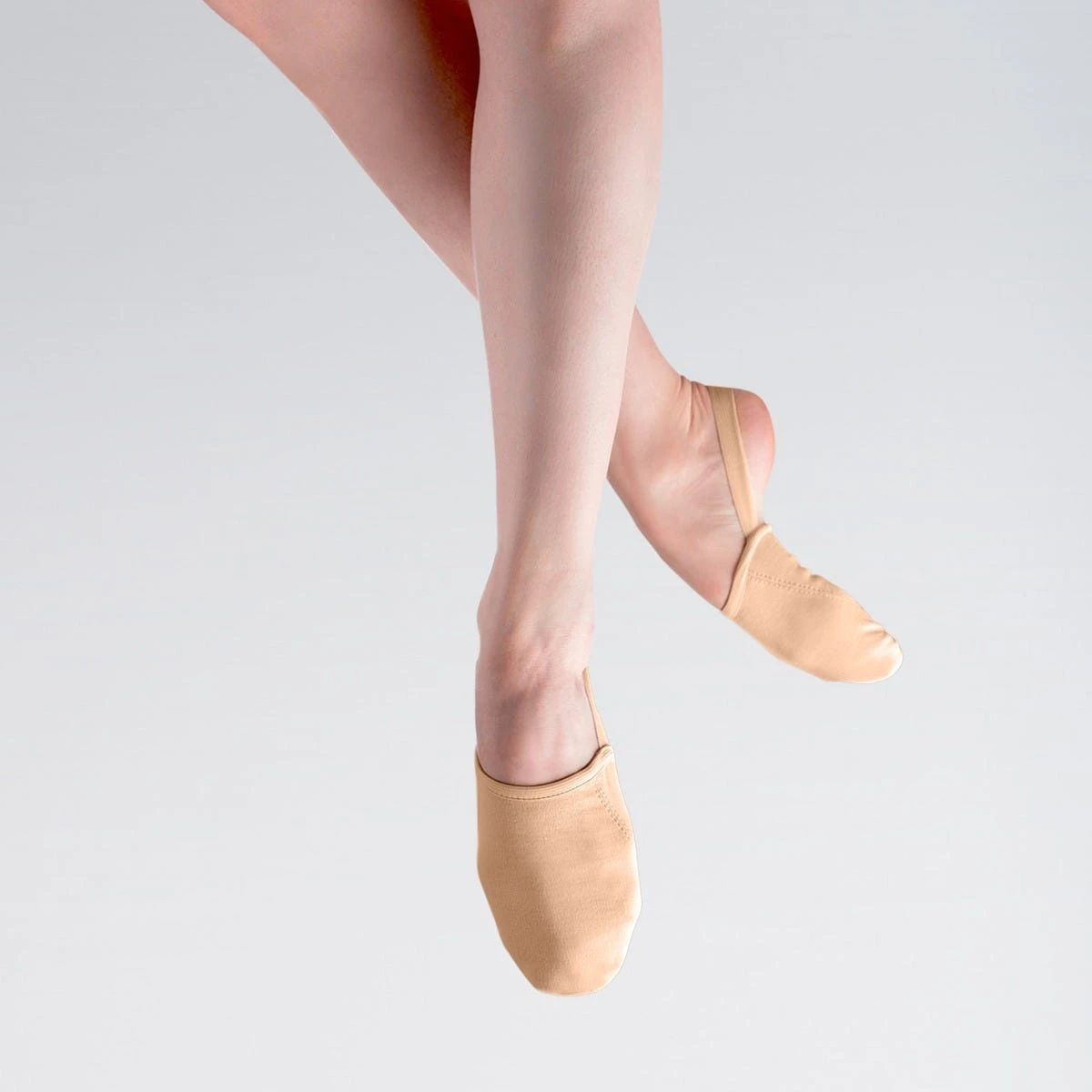 So Danca Stretch Canvas Half Sole Shoe With Single Elastic 1 So Danca Stretch Canvas Half Sole Shoe With Single Elastic