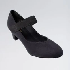 So Danca Suede Upper Elasticated Strap Low Heeled Shoes