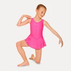 Roch Valley Sleeveless Skirted Leotard -Cheap Fit Dance Wear Store shocking pink rvistdj shocking pink 1