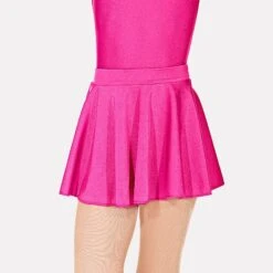 Roch Valley Nylon Lycra Circular Short Skirt -Cheap Fit Dance Wear Store shocking pink rvlcss shocking pink 1