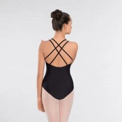 United Teachers Of Dance Ellie Double Strap Leotard Matt Nylon -Cheap Fit Dance Wear Store utdpro101 black 27