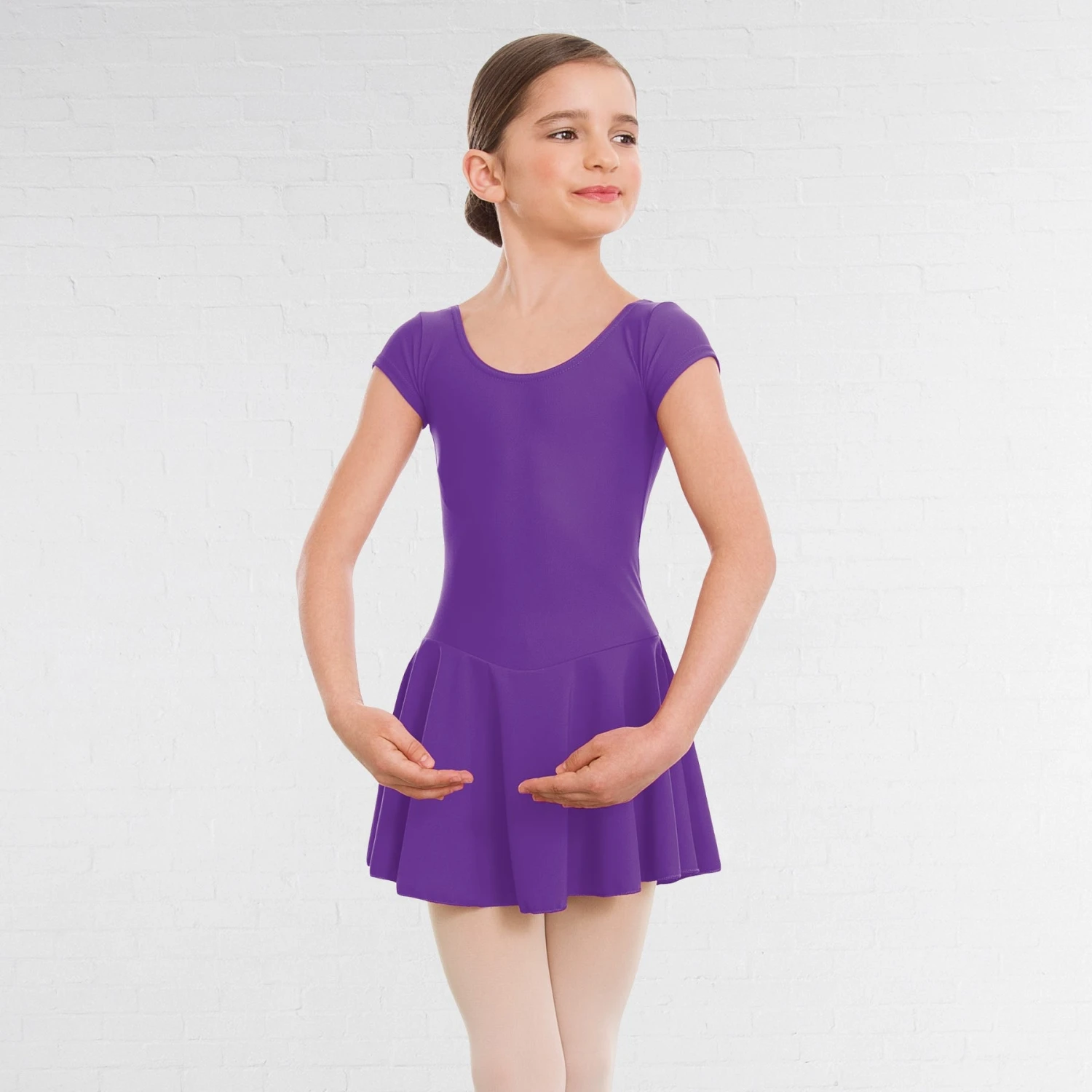 1st Position Maddy Skirted Cap Sleeve Leotard (Matt Nylon) 9 1st Position Maddy Skirted Cap Sleeve Leotard (Matt Nylon) - Image 9
