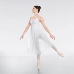 1st Position Velour Twinkle Net Romantic -Cheap Fit Dance Wear Store white cobd0008wht 3