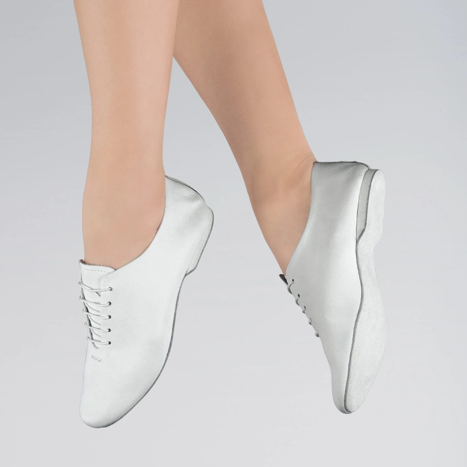 1st Position Leather Jazz Shoes Suede Sole 2 1st Position Leather Jazz Shoes Suede Sole - Image 2