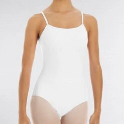 Intermezzo Childs Cami With Lace Back -Cheap Fit Dance Wear Store white leo31312 white front 2
