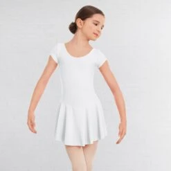 1st Position Maddy Skirted Cap Sleeve Leotard (Matt Nylon) 21 1st Position Maddy Skirted Cap Sleeve Leotard (Matt Nylon) -Cheap Fit Dance Wear Store white q15 wht 2 3