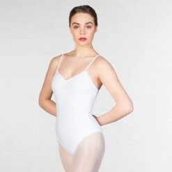 1st Position Camisole Leotard -Cheap Fit Dance Wear Store white q49 wht 3