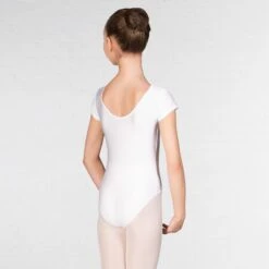 1st Position Pippa Cap Sleeved Leotard -Cheap Fit Dance Wear Store white q51a wht back 1