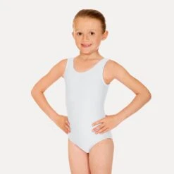 Roch Valley Joanne Sleeveless Leotard -Cheap Fit Dance Wear Store white rvjo white 3