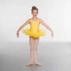 1st Position Nylon Elastane 5 Layer Tutu 21 1st Position Nylon Elastane 5 Layer Tutu -Cheap Fit Dance Wear Store yellow cotu0021 yellow 2